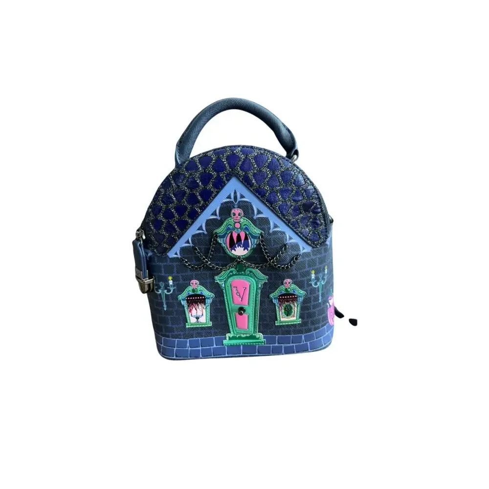 Vendula London Cat Dracula’s Haunted Hse Mini Backpack Halloween Gothic Bag
